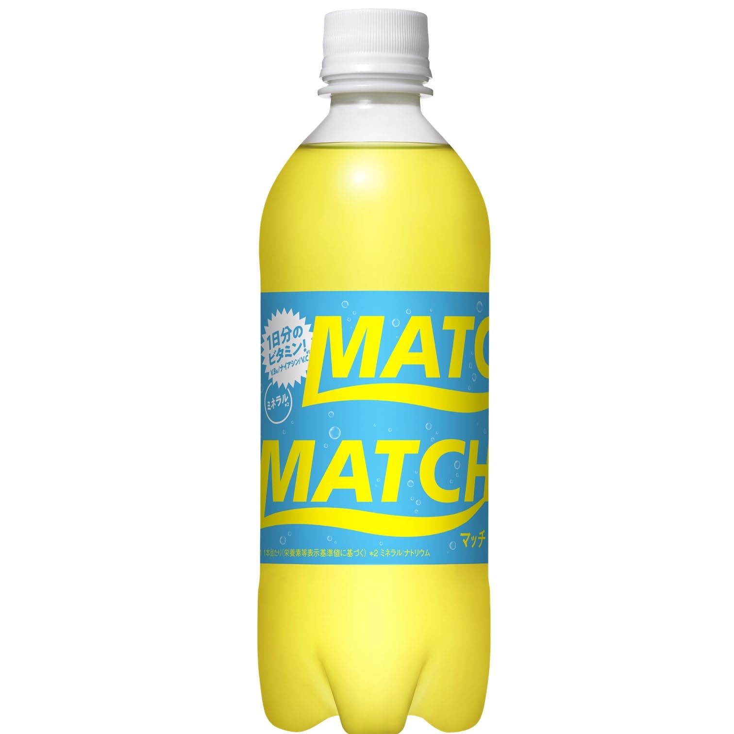 大塚食品 MATCH マッチ ペットボトル ビタミン ミネラル 微炭酸 リフレッシュ チャージ ビタミンC 350mg 500ミリリットル (x 24)