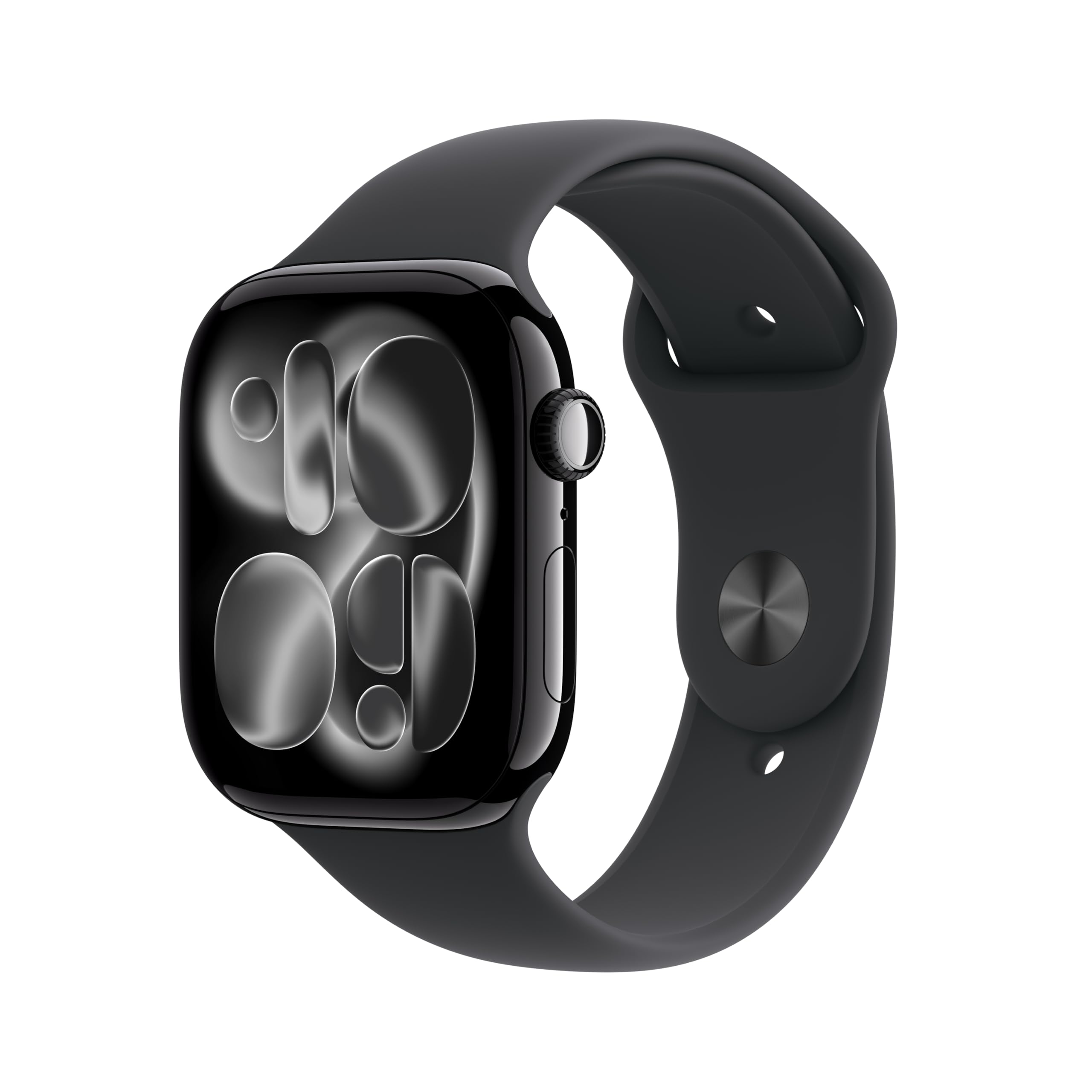Apple Watch Series 11(GPSモデル)- 46mmジェットブラックアルミニウムケースとブラックスポーツバンド - M/L、睡眠時無呼吸