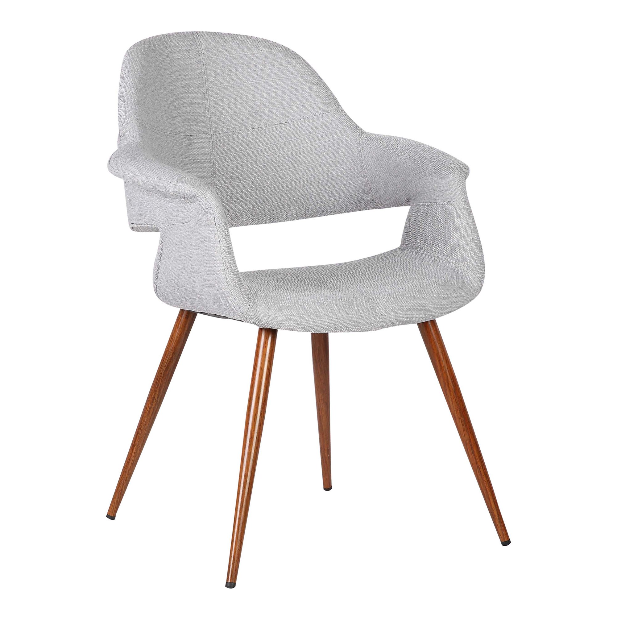アルメンリビング (Armen Living) Phoebe ダイニングチェア グレー ハイバック クッション性 84cm キッチンチェア デスクチェア 北欧 モダン リビング オフィス