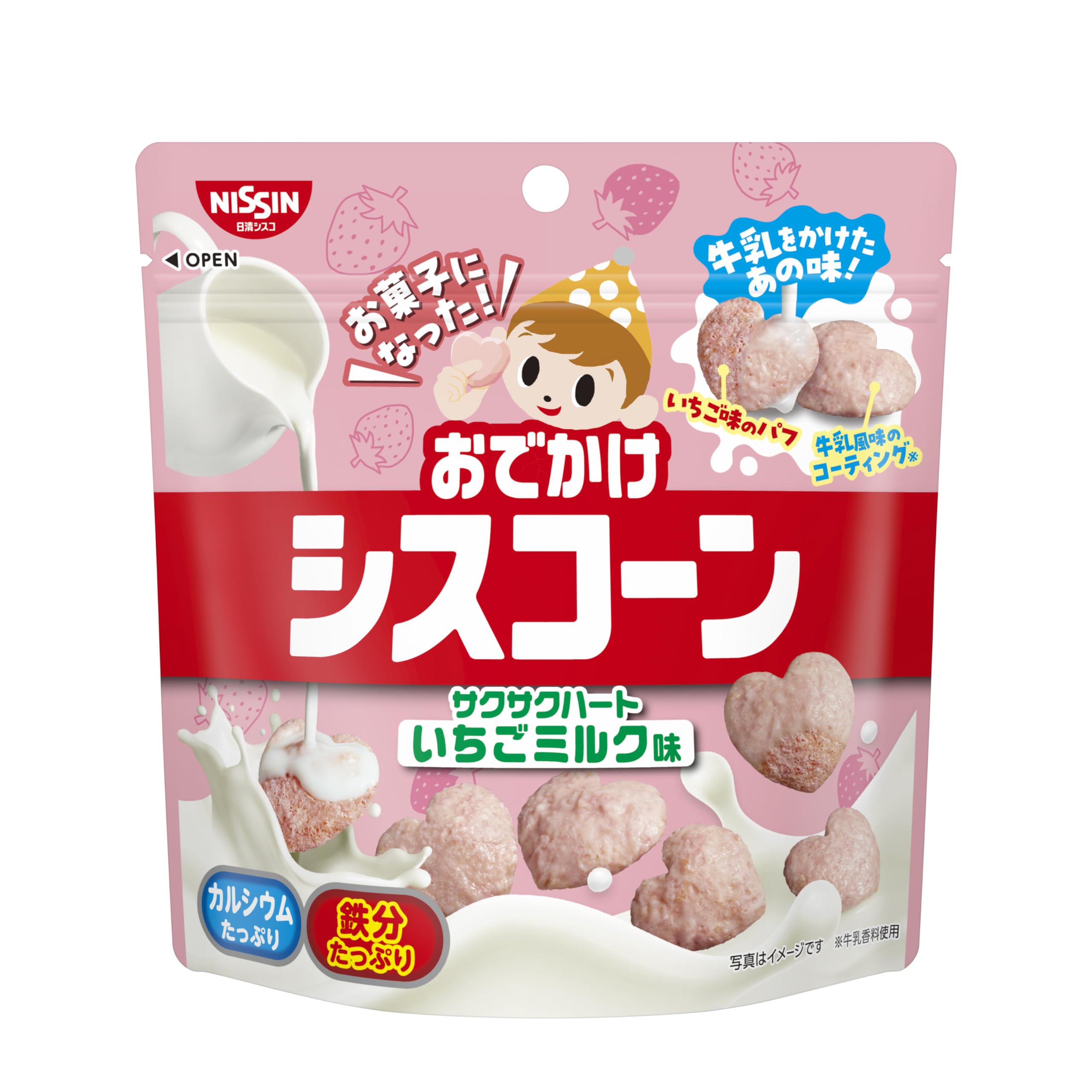 日清シスコ おでかけシスコーン サクサクハート いちごミルク味 20g×12袋