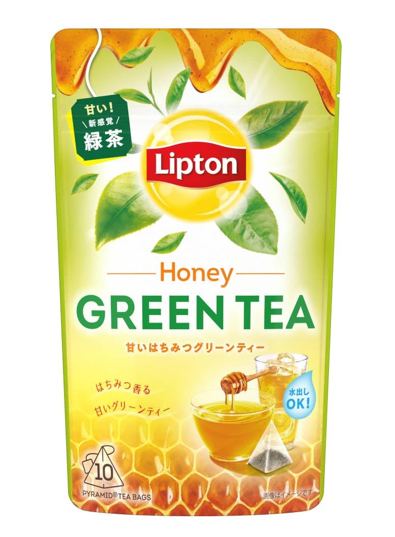 リプトン グリーンティー ハニー ティーバッグ 10P×6袋,緑茶,はちみつ入り