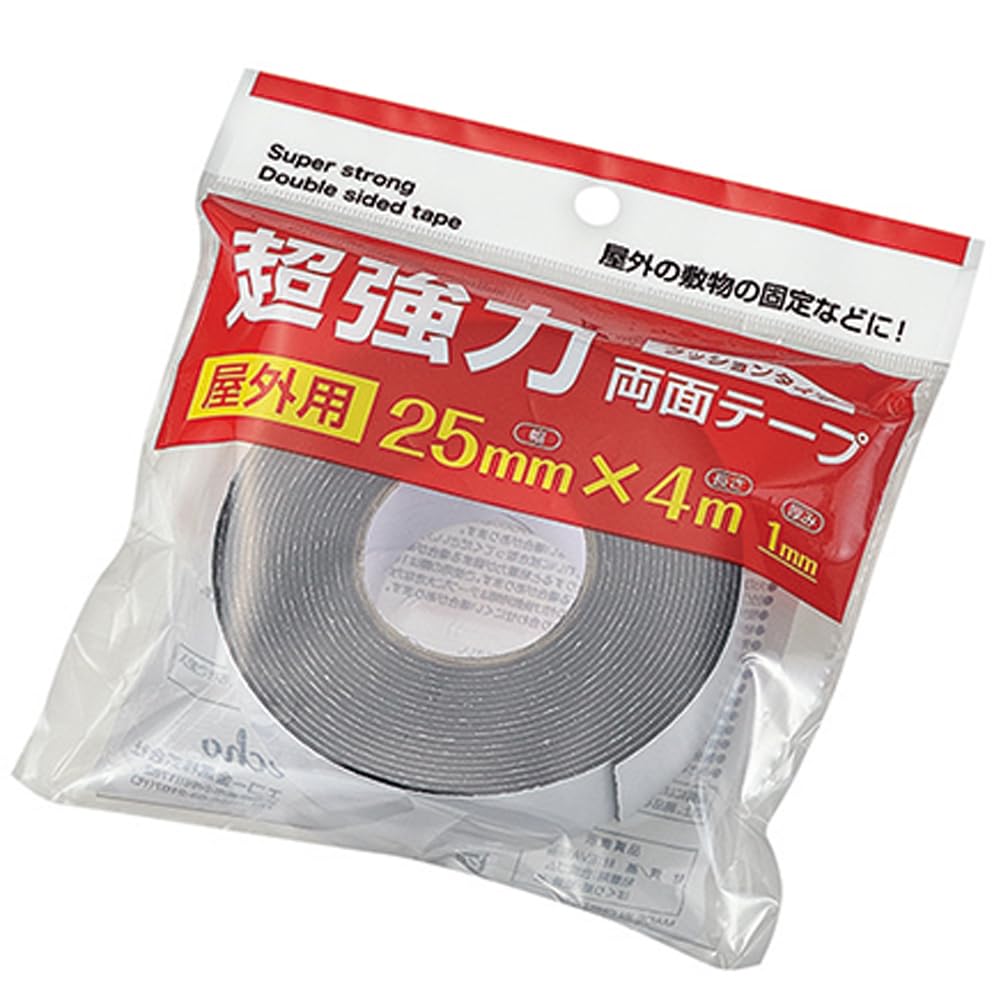 エコー金属 屋外用 超強力両面テープ 25mm×4ｍ 0599-663