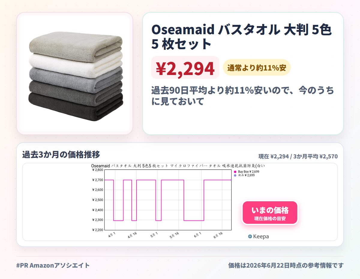 Oseamaid バスタオル 大判 5色5 枚セット マイクロファイバー タオル 吸水速乾抗菌防臭(白い グレー ライトグレー ミディアムグレー ダークグレー)