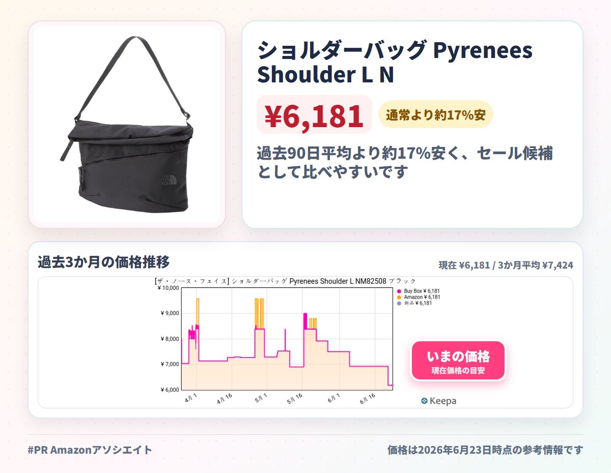 ショルダーバッグ Pyrenees Shoulder L NM82508 ブラック