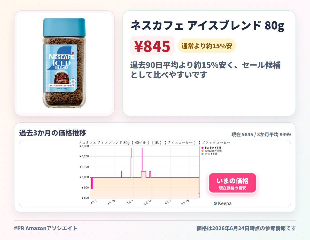 ネスカフェ アイスブレンド 80g