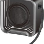 EDIFIER QS20 Bluetoothスピーカー 小型 ポータブルスピーカー 6W IP67防水 ワイヤレス ステレオペアリング対応 マルチポイント接続 RGBライト付き 最大12時間再生 マイク内蔵 アプリ対応 アウトドア お風呂 ブラック