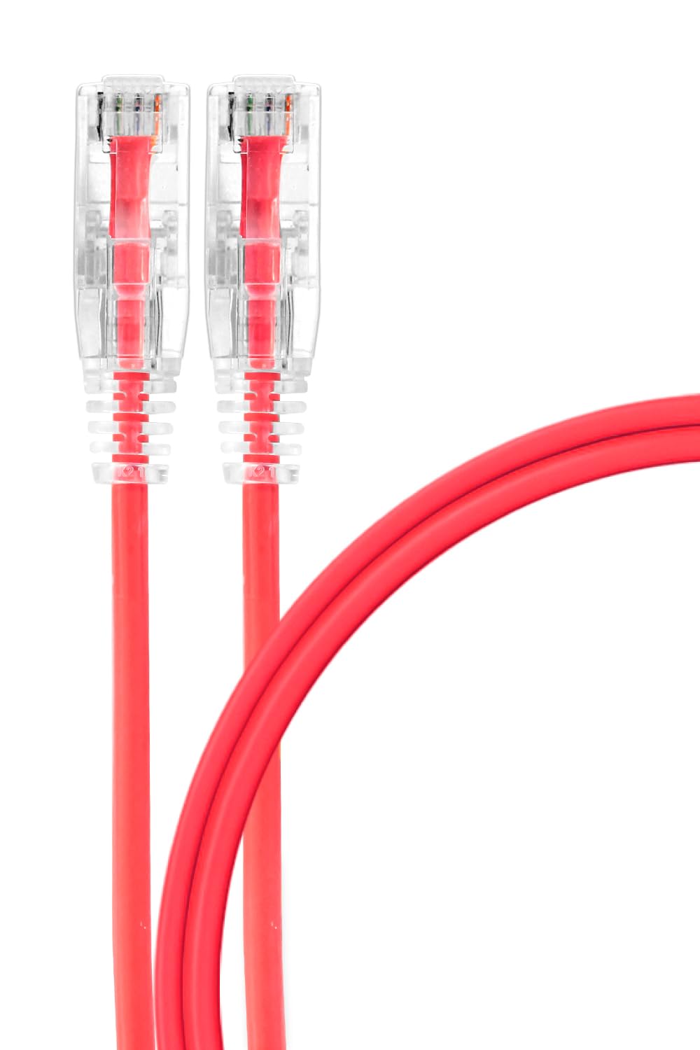 シズカウィル LANケーブル コネクタ Cat6A 10Gdps 高速 カテゴリー6A イーサネット インターネット ケーブル レッド 0.2m 1個入り