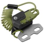 タナックス(TANAX) バイク用 盗難防止 ヘルメット用ワイヤーロック ハンドルクランプ取付 コイル オリーブ 3桁ダイヤル式ロック 1000m MF-4776