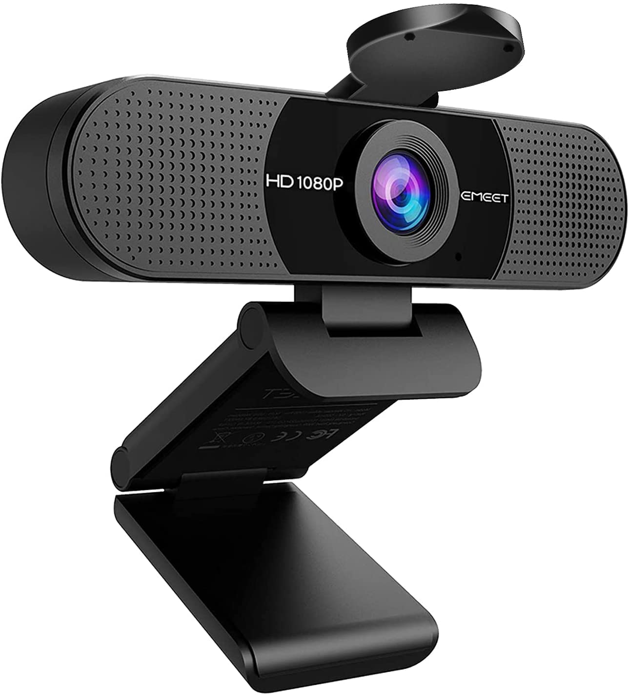 EMEET Webカメラ HD1080P 200万画素 90°広角 ウェブカメラ ストリーミング 内蔵マイクパソコン用カメラ オンライン会議用 自動光補正 EMEETLINK利用可能 1/4インチ三脚穴 Windows10/11 MacOS 10.14及び以上 Youtube, zoomなどに