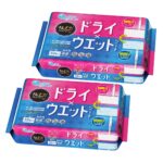 エリエール キレキラ! ワイパー ドライ×ウエットシート 64枚(16枚ｘ4P) まとめ買い