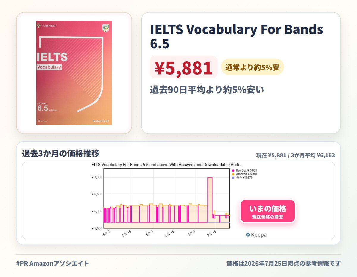 IELTS Vocabulary For Bands 6.5 and above With Answers and Downloadable Audio (Cambridge Vocabulary for Exams)