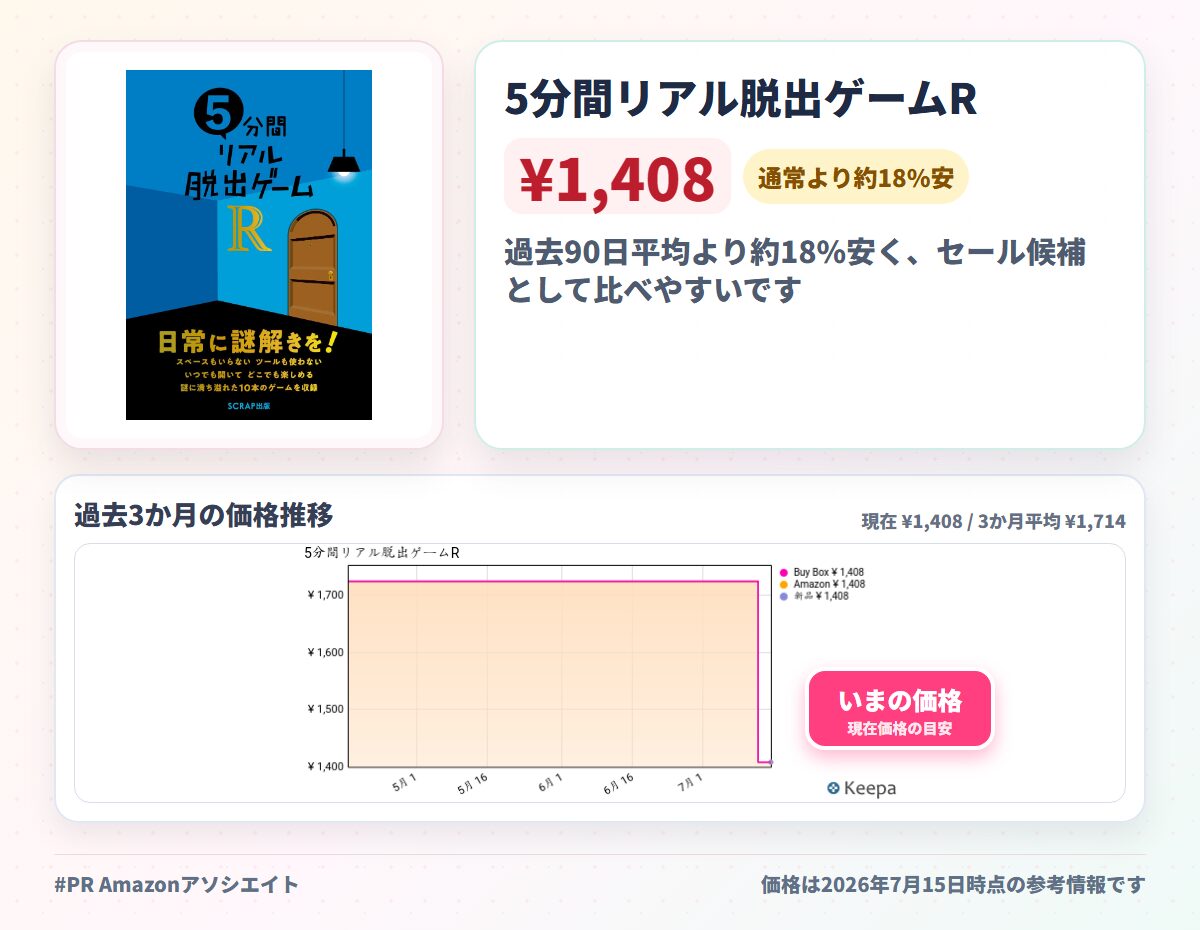 5分間リアル脱出ゲームR