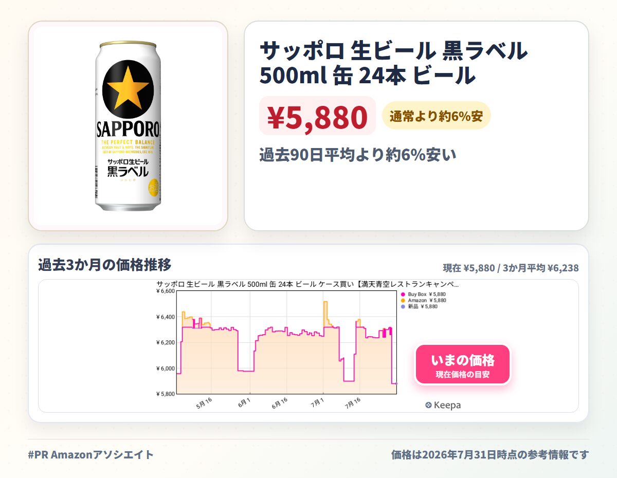 サッポロ 生ビール 黒ラベル 500ml 缶 24本 ビール ケース買い
