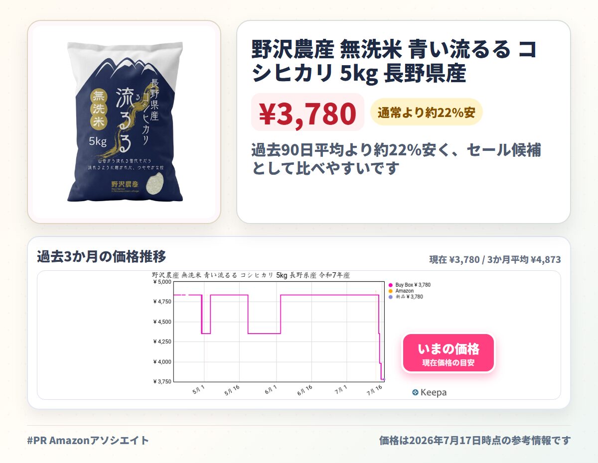 野沢農産 無洗米 青い流るる コシヒカリ 5kg 長野県産 令和7年産 | 忙しい平日や子育て家庭に嬉しい研がずに炊けるお米 冷めても美味しくお弁当・おにぎりに最適
