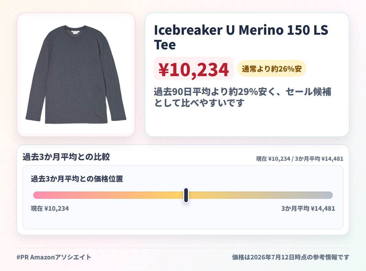 Icebreaker U Merino 150 LS Tee オブシディアン S