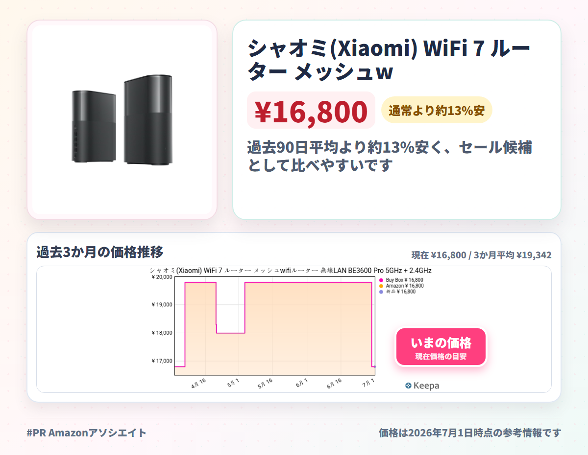 シャオミ(Xiaomi) WiFi 7 ルーター メッシュwifiルーター 無線LAN BE3600 Pro 5GHz + 2.4GHz MLO 2.5Gbps高速ポート メッシュWi-Fiシステム wifi中継 Bluetoothゲートウェイ内蔵 2ユニット