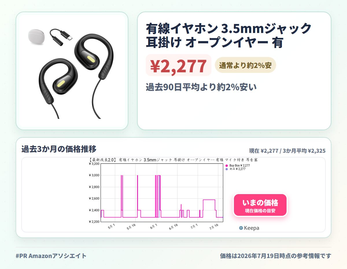 有線イヤホン 3.5mmジャック 耳掛け オープンイヤー 有線 マイク付き 耳を塞がない ハンズフリー 通話 ノイズキャンセリングマイク 骨伝導イヤホンから進化 オープンイヤホン 耳が痛くならない 開放型 ヘッドホン ながら聴き HIFI 軽量 遅延ゼロ 通勤/スポーツ/ゲ