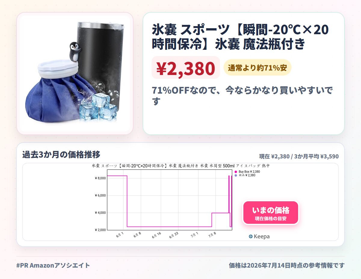 氷嚢 スポーツ【瞬間-20℃×20時間保冷】氷嚢 魔法瓶付き 氷嚢 水筒型 500ml アイスバッグ 熱中症対策グッズ 氷のう 首用 冷却グッズ ひょうのう 保冷ボトル アイシング 大口径 ゴルフ 野球 サッカー スポーツ観戦 結露なし 水漏れ防止 繰り返し利用 持ち運び 暑さ対策グッズ 屋外