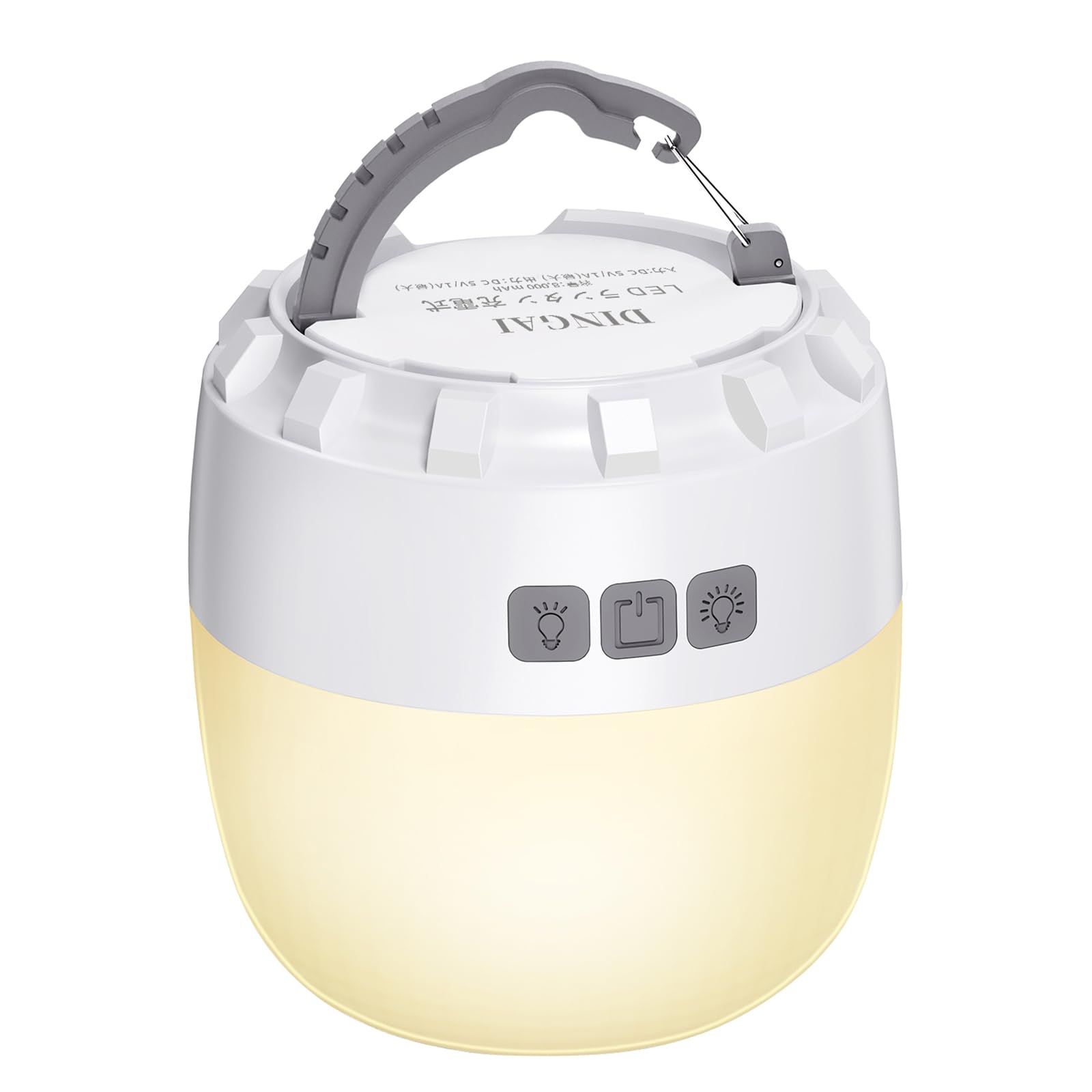 DINGAI LED ランタン キャンプランタン 【8000mAh 大容量】 光色/輝度記憶 実用点灯16-200時間 昼光色 電球色 昼白色 4色切替 無段階調光 IPX5防水 マグネット内蔵 小型 USB-C充電式