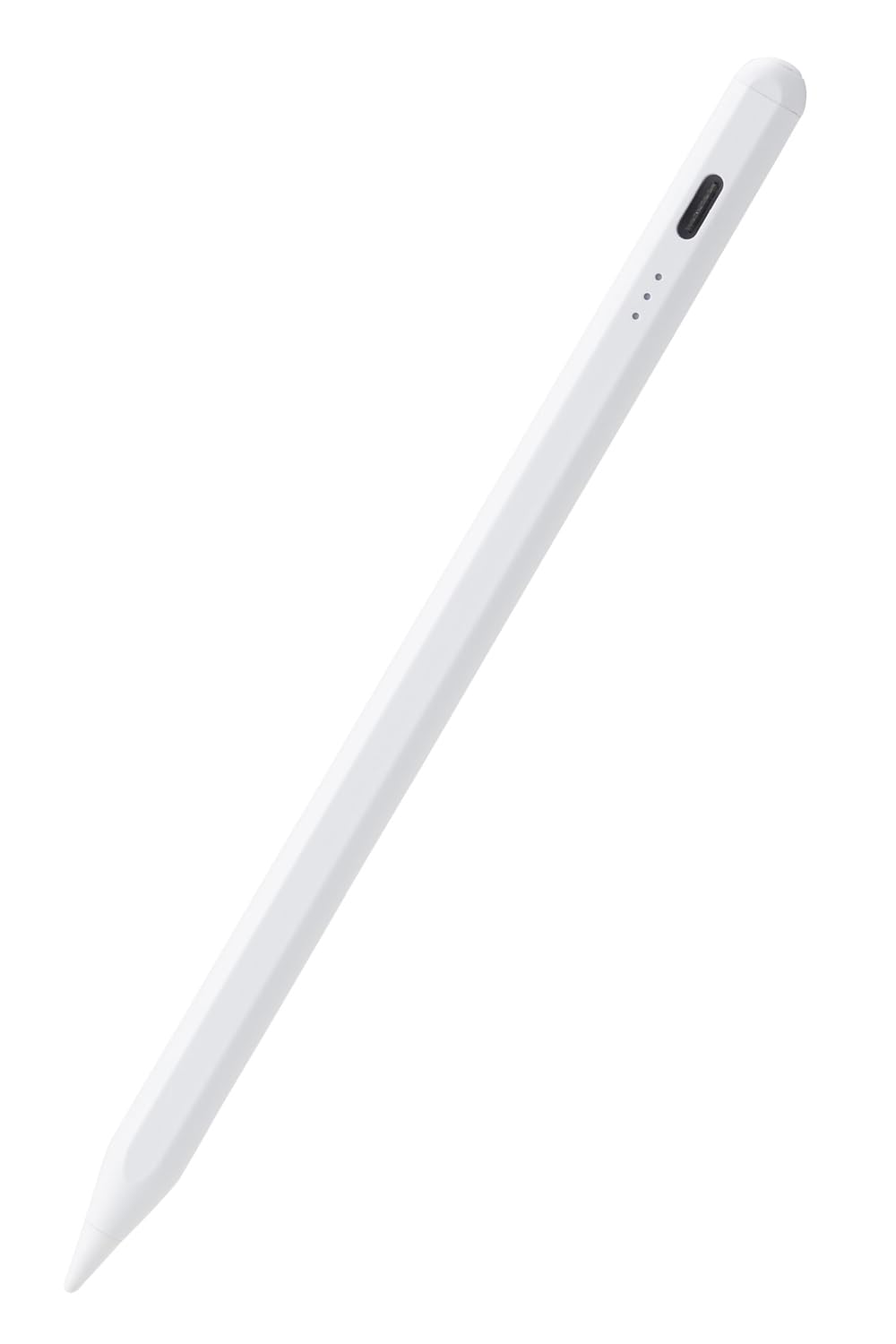 エレコム タッチペン 【11インチ(A16)、 iPad7/8/9/10、iPad Pro 11/12.9/13インチ、Air 11・13インチ(M3, M2)、mini5/6に対応】 iPad専用 ペンシル 急速充電 パームリジェクション 傾き検知 20分でフル充電 P-TPACSTAP07WWH