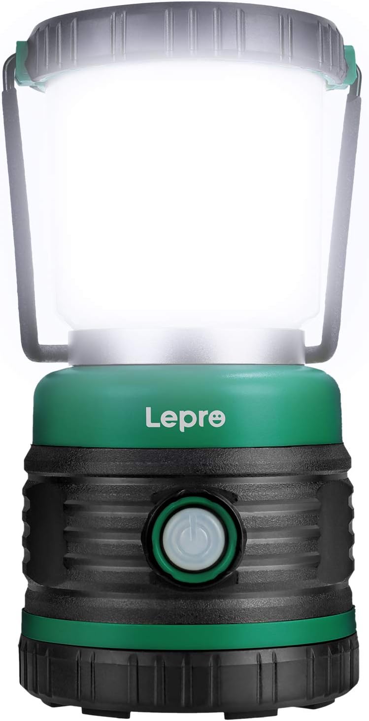 Lepro LEDランタン キャンプランタン 【超高輝度1500ルーメン/実用点灯13-240時間/電池式/昼白色・電球色・赤色切替/4つ点灯モード/無段階調光調色/防滴仕様】アウトドア ソロキャンプ お花見 夜桜 観桜 登山 夜釣り 防災 停電 緊急 非常用