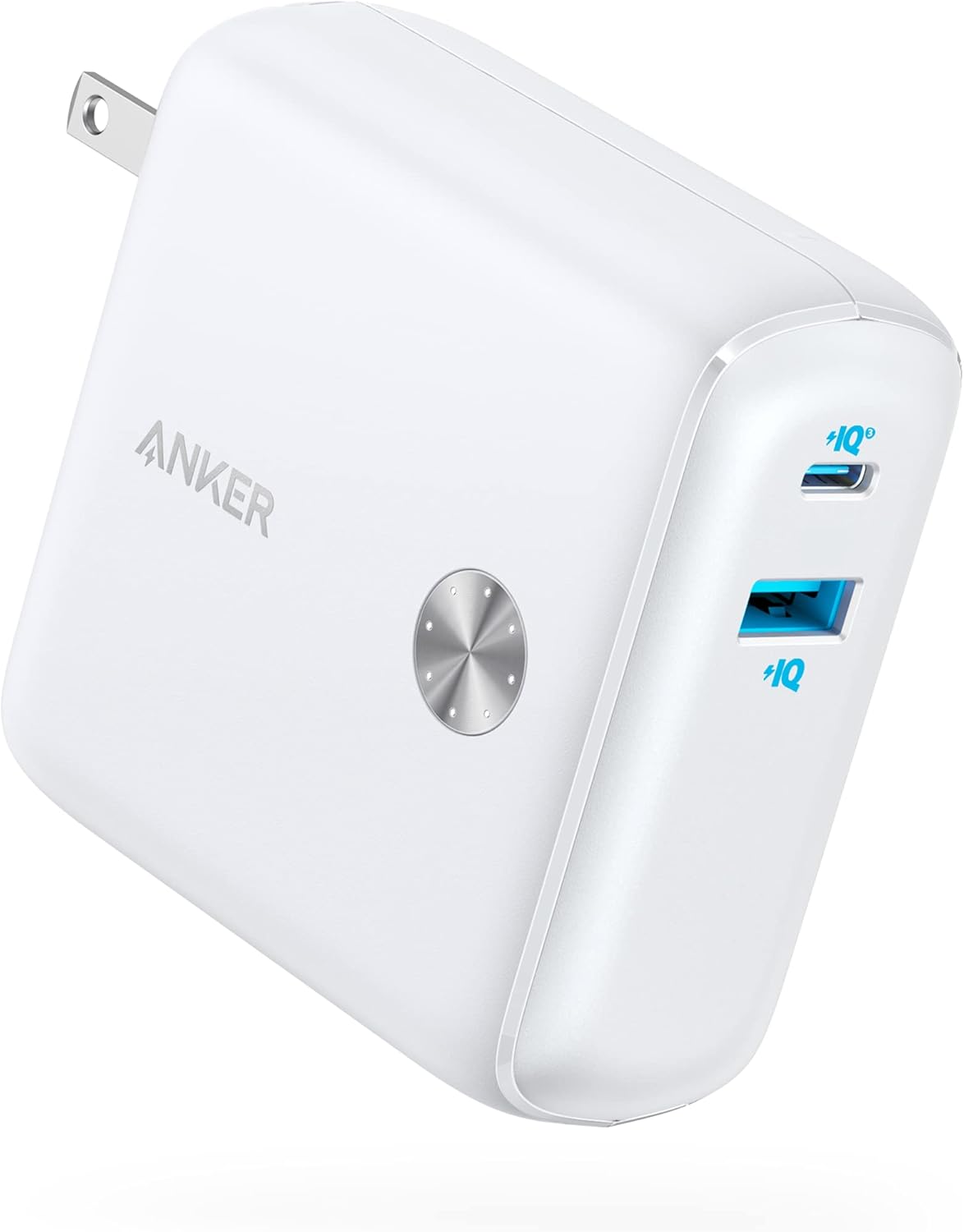 Anker PowerCore Fusion 10000 | 9700mAh 20W PD モバイルバッテリー搭載USB充電器)【コンセント一体型/折りたたみ式プラグ/USB PD対応/PSE技術基準適合 】iPhone 16 / 15 iPad Air Android その他 各種機器対応