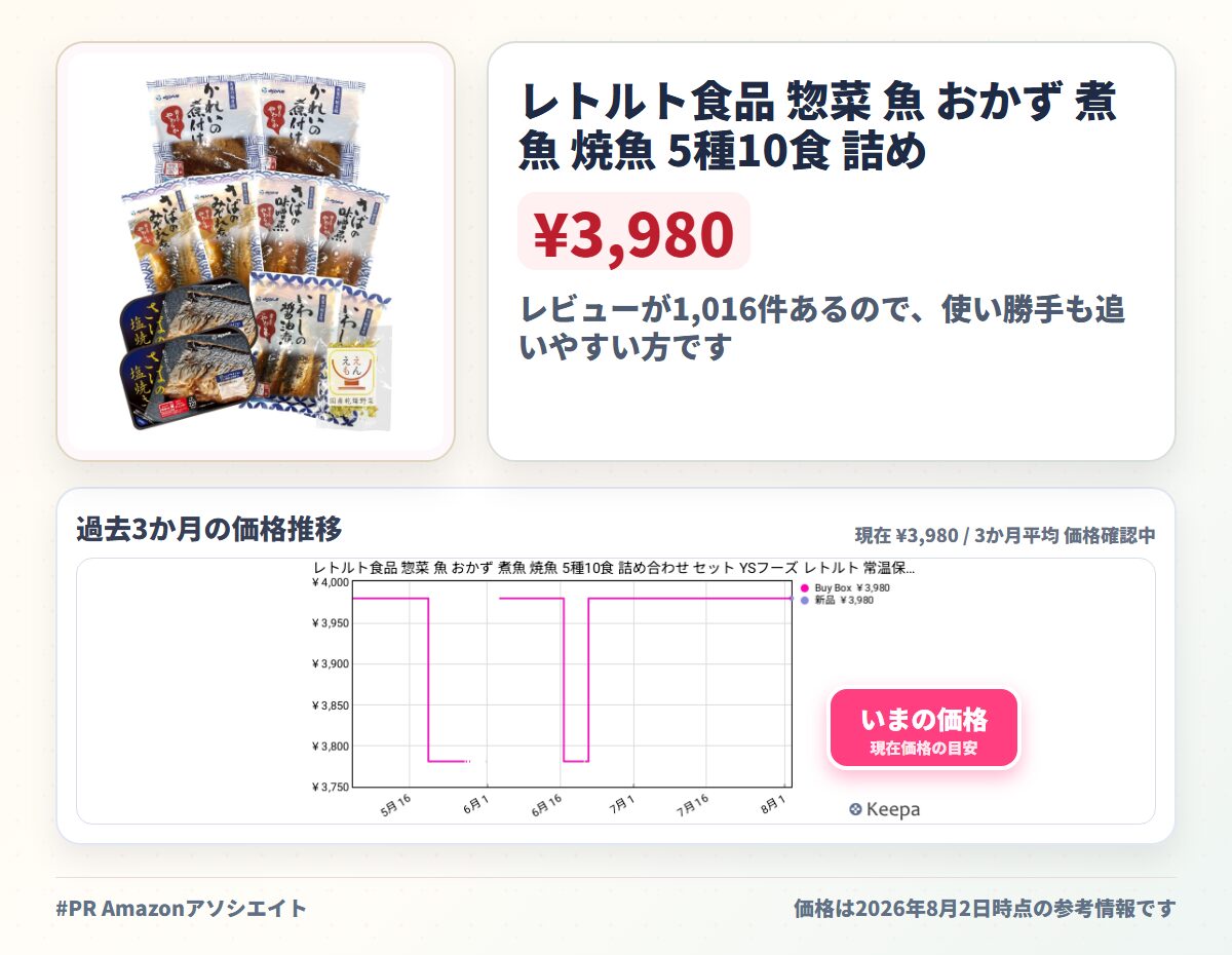 レトルト食品 惣菜 魚 おかず 煮魚 焼魚 5種10食 詰め合わせ セット YSフーズ レトルト 常温保存 和食 お惣菜 国産乾燥野菜