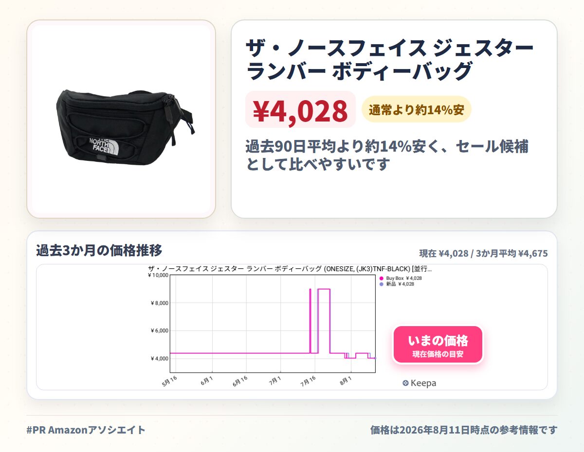 ザ・ノースフェイス ジェスター ランバー ボディーバッグ