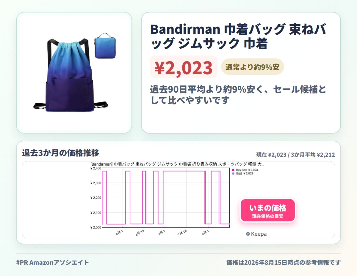 Bandirman 巾着バッグ 束ねバッグ ジムサック 巾着袋 折り畳み収納 スポーツバッグ 軽量 大容量 ヨガ アウトドア 旅行 部活 温泉用 ユニセックス (空青グラデーション)